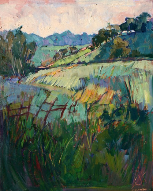 Erin Hanson (American, b. 1981, Portland, OR, USA) - Movement At Paso, 2012, Paintings: Oil on Canva