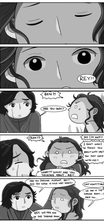 1ericayu1:My too long Reylo doodles (20/?):It’s just a dream