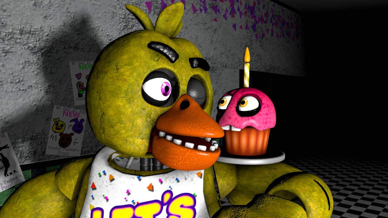 fnaf Withered Chica - Ethgoesboom Chica The Chicken, HD Png