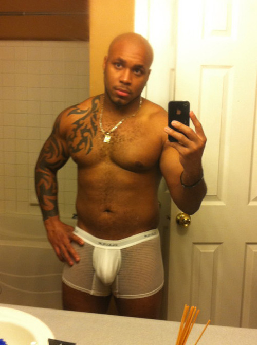 blackdaddyissues:  THICK BROTHA IN SEXY UNDERWEAR 