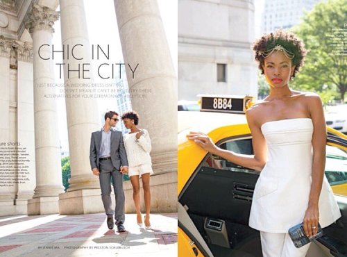 Pre-Dame Weddings! // #TBT to a super fun NYC bridal feature with @theknot magazine. #nycweddings #p