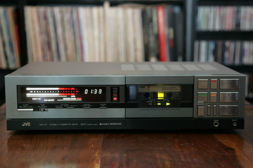 cassetteplayers:  JVC, DD-V9, TOP OF THE LINE FROM JVC IN 1983, Hi-Fi Stereo Cassette Deck. The DD-V9 was manufactured in 1983 from JVC. It was their top of the line cassette deck. It has all the notable features that higher end cassette decks had in