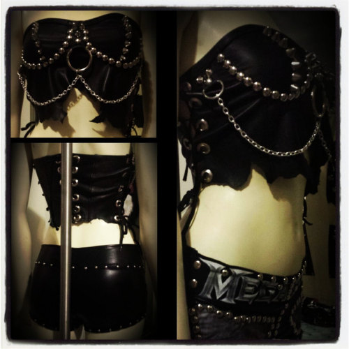 Chaosville: Handmade Leather Corset Pretty grungy corset top. leather handmade corset