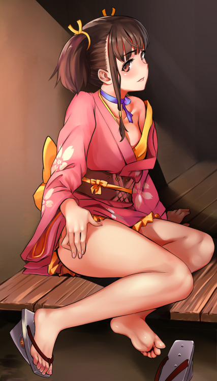 eroartkawaiifeet:  Request: Mumei + Touka Kirishima 