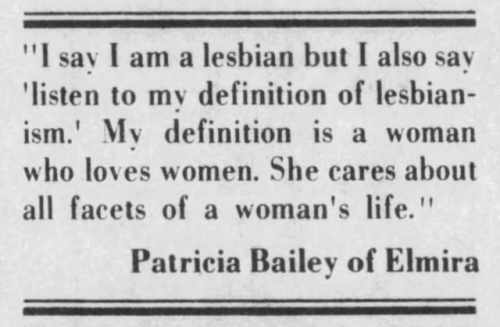a quote from patricia bailey at the national women’s conference. patricia was a former catholic nun,