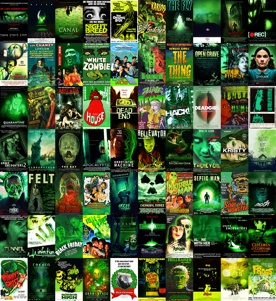 space-sasquatch:
“ midnightmurdershow:
“ The colors of horror movie posters
”
holy fuck this is awesome
”