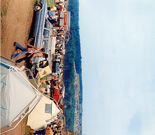   45 years ago, on this day, August 15th, Woodstock began in 1969. - Photo by Elliot Landy, “Woodstock, before the music began” 