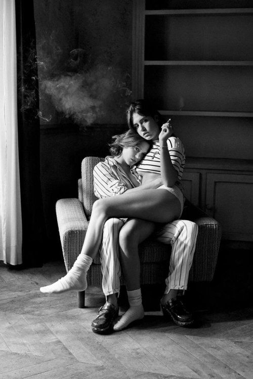 fungusamongusblog2:Lea Seydoux & Adele Exarchopoulos by Mikael Jansson for Interview Magazine, 2013 