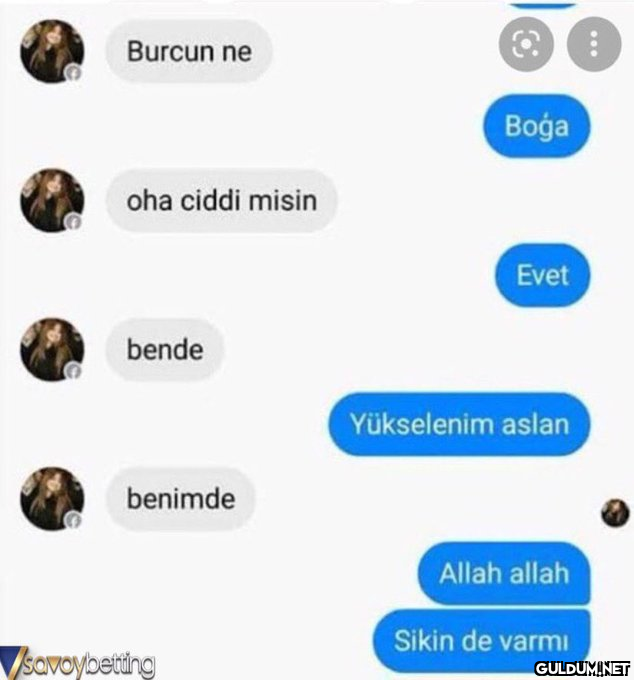 Burcun ne oha ciddi misin...