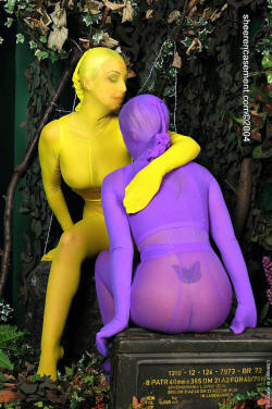 nylonencasementart:  Purple yellow. 