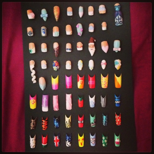 Different nail art for my college work