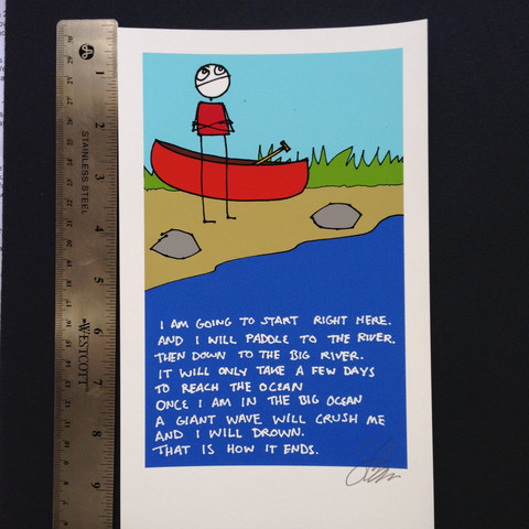 explodingdog:I just add a bunch of very affordable mini prints to Building a World.I found these while cleaning out my studio. There is only one or two available of most. We’ll ship them as quick as we can.
