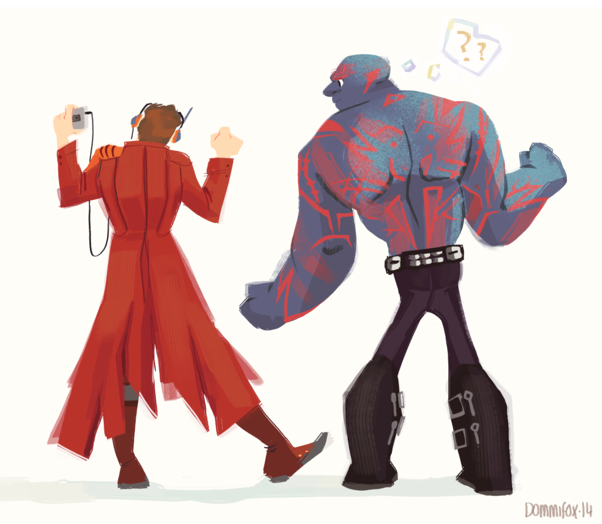 dommifox:  I’M HOOKED ON THIS FILM. Star-Lord- Part time dance instructor. (PS.