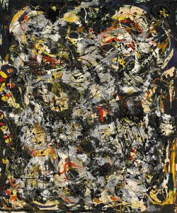 lawrenceleemagnuson:  Jackson PollockNumber 4, 1951oil, enamel and aluminum paint on canvas 76.5 x 63.5 cm