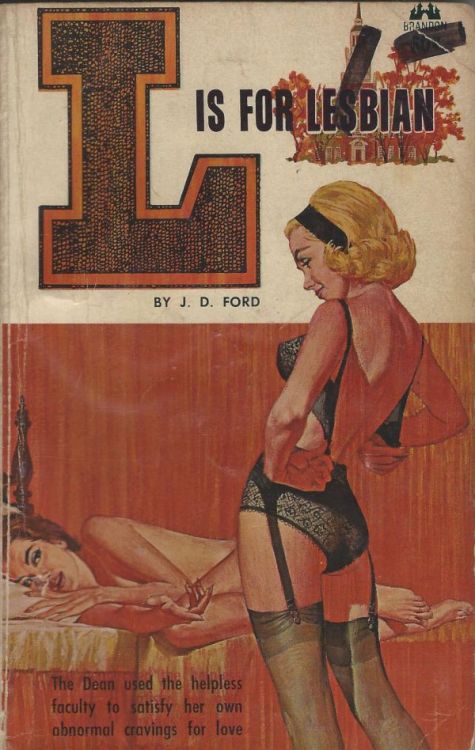 dykehistory:Various lesbian pulp art covers