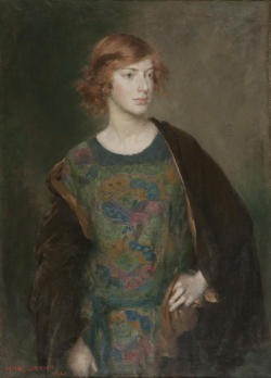 catonhottinroof:   Henry John Lintott Portrait of a young woman with auburn hair 