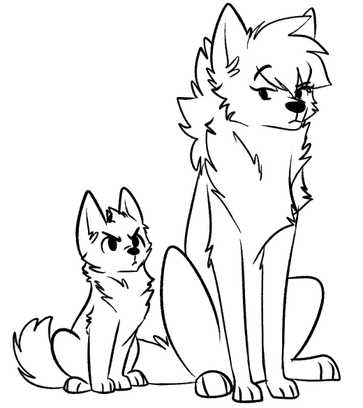 slovenskiy:I had these doodles of Al Nair and Nashira and I forgot!x3! D’awww~!