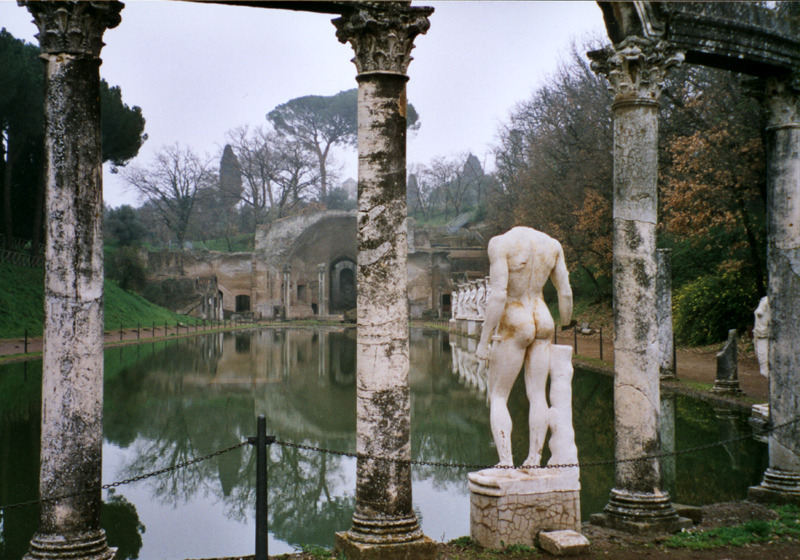 The Villa Adriana (Hadrian’s Villa) in Tivoli, Italy. 