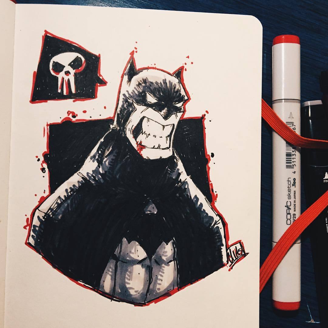 Ulas Mert Erkan — Angry #sketch #batman #illustration #bat #doodle...