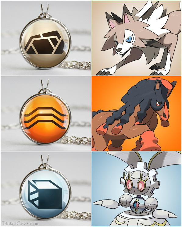 X 上的Trinket Geek：「Pokemon Type Symbol Pendants!