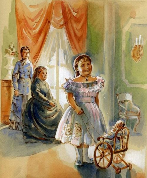 imperial-russia:The last Imperial family in illustrations by Olga Kapustin