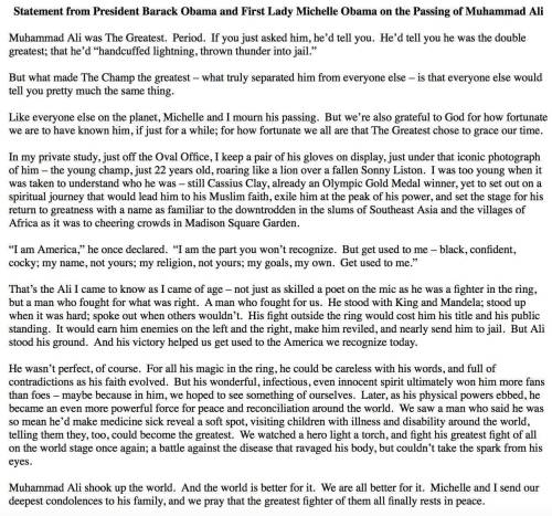 liberalsarecool: President Barack Obama and First Lady Michelle Obama’s statement on Muhammad 