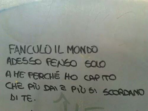 «Come una cometa che si è persa nel cielo.»