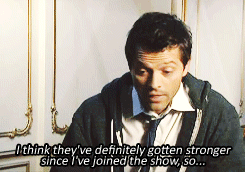 debatchery:  Misha being his usual sarcastic self (from the Supernatural 100th Episode Bonus Extra s5 DVD) 