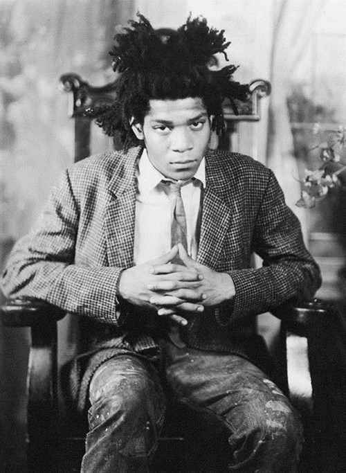 twixnmix:Jean-Michel Basquiat photographed by James Van Der Zee, 1982.Harlem Renaissance photographe