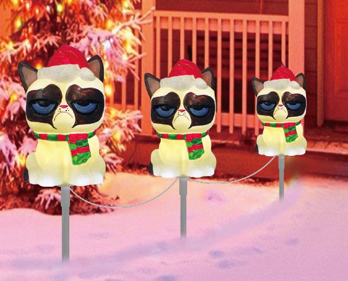 ‪Grumpy Cat Light-UP Christmas Pathway Markers now available at @amazon. Unfortunately. ‬
‪https://grumpy.cat/GCpathLight‬