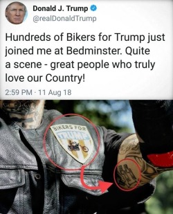 socialjusticeinamerica:Since when do biker gangs get invited to the White House.
