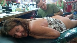 svlivinglife:  Easy to get a tattoo when you wear minimal clothing August 2014 - Key West, FL SV Living Life  Love the sexy anklet&hellip;