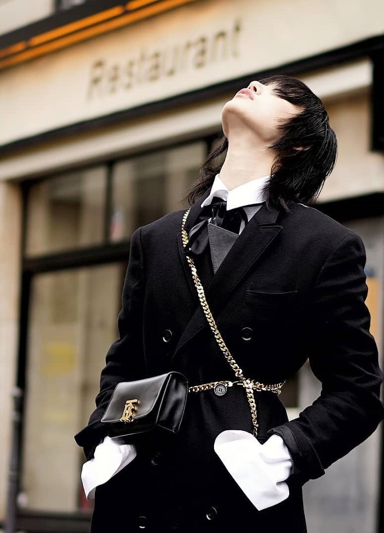 Black-is-no-colour — Street Style; Sora Choi during Milan Fashion Week