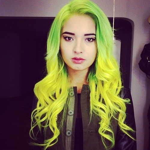 color-head:Green and yellow hair! porn pictures