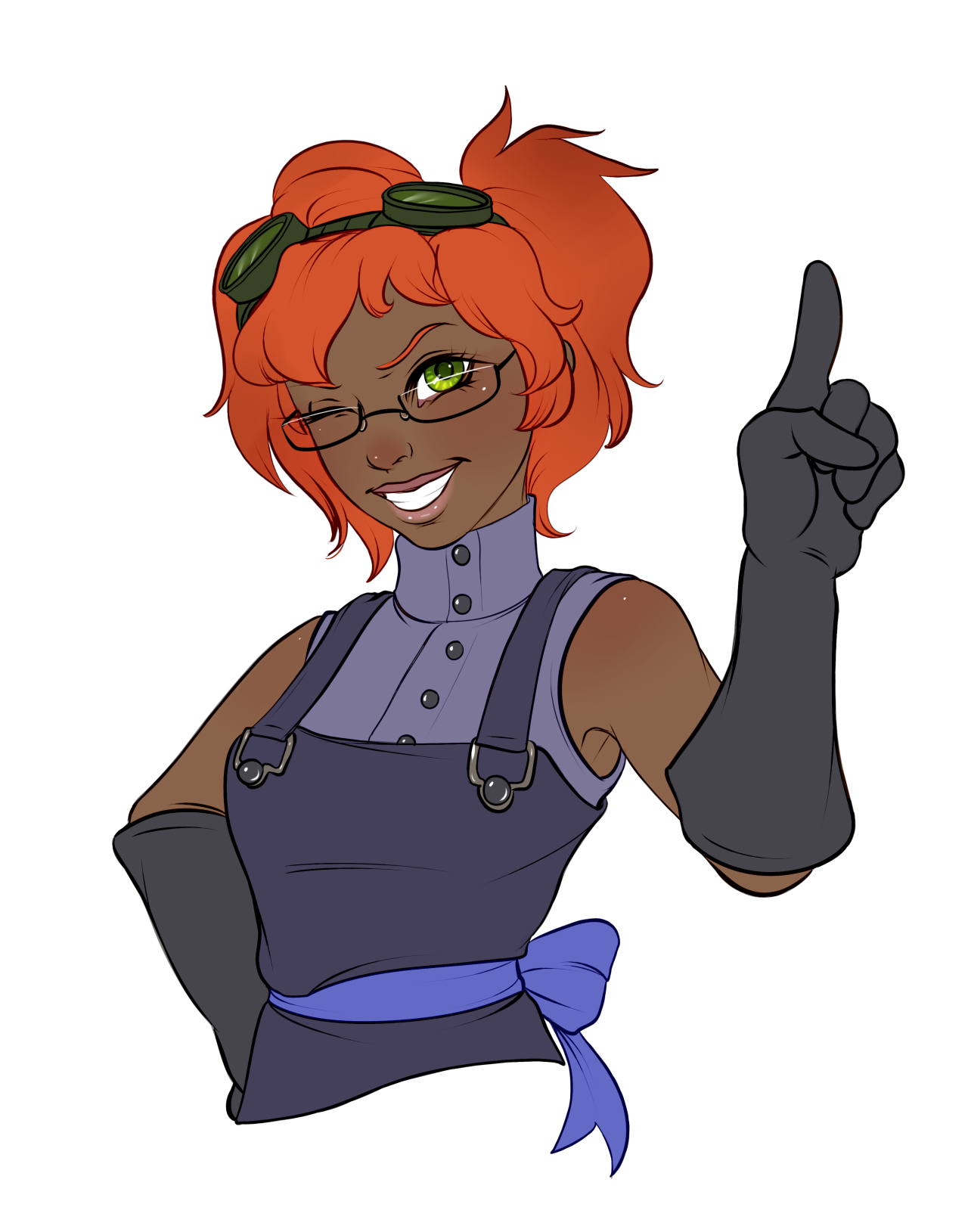 cowsgomoose:  @chorocojo‘s character, Scientist, from the stream! Click for my