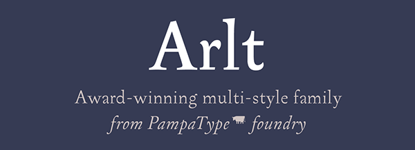 type-lover:  Artl typeface familyby PampaType