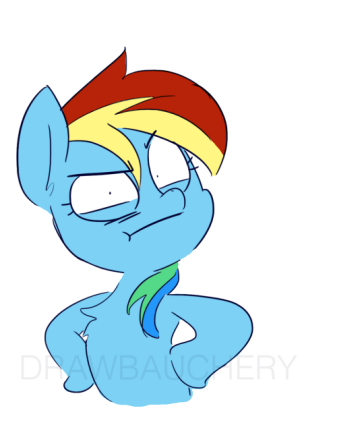 “EXCUSE ME?“ -Rainbow Dash, after being called cute cause she is(spyincorporated1500 )cuter in color