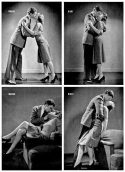 How to kiss properly - 1942 Life Magazine