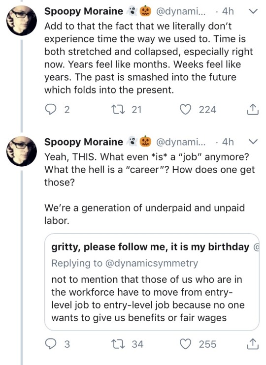 quasi-normalcy: unicornempire:  elencaorange:  Twitter  This is some truth laid down right here boy.   Millennials have essentially been forced into a perpetual teenagerhood by socioeconomic circumstance, we desperately want to grow up, and we’re worried