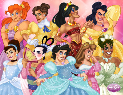 ramblingsofanunevenmind:  Disney Queens by kevinbolk