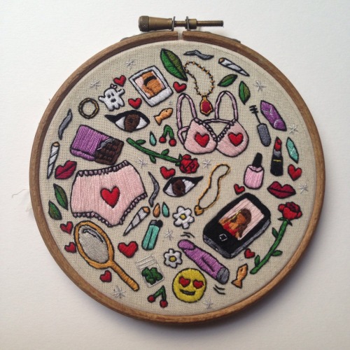 hanecdote:“There are worse things I could do”  I stitched this until my fingers ached&he