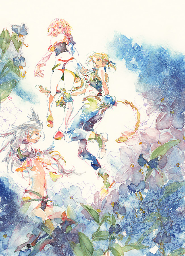 せきねゆき Ff9祝19周年 テラの青を思わせる時季の花 紫陽花と露草
