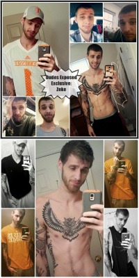 dudes-exposed:  Dudes Exposed Exclusive: Sexy Dad Zeke Hey guys! Here’s a hot one for you. This is a very sexy dad by the name of Zeke. Zeke is 22 years old, straight and tattooed. He lives in a small city in Tennessee and he has 1 young child. His