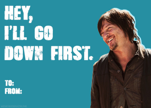 memoriesinatrunk: Walking Dead Valentine’s Day cards.  (1/?)