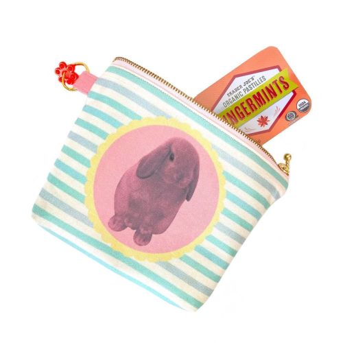 Orange Apollo&rsquo;s Flat Bottom Zipper Pouch (Holland Lop, Lop Ear Bunny x Netherland Dwarf) orang