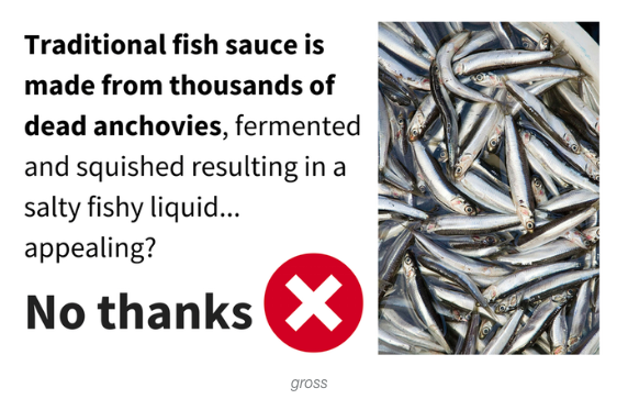 “fysh” sauce - some vegan nonsense