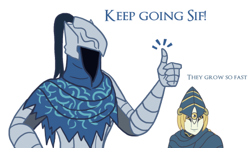 astral-veil:  I received a lot of messages asking for ornstein and sif, so here a little something for you guys.