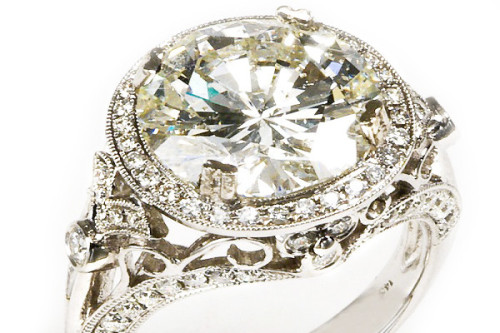 The history of the tradition of diamond rings offered for engagement can be read here! http://www.ku