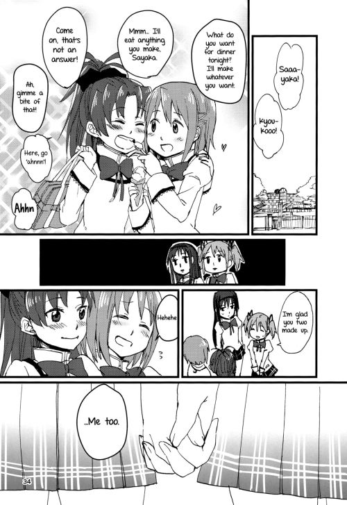 (C89) [Super Sentou (fukutarou)] Our Dreams Tonight Will Be Sweet (Puella Magi Madoka Magica) [English] [Yuri-ism]  pages 26-29, 33-37