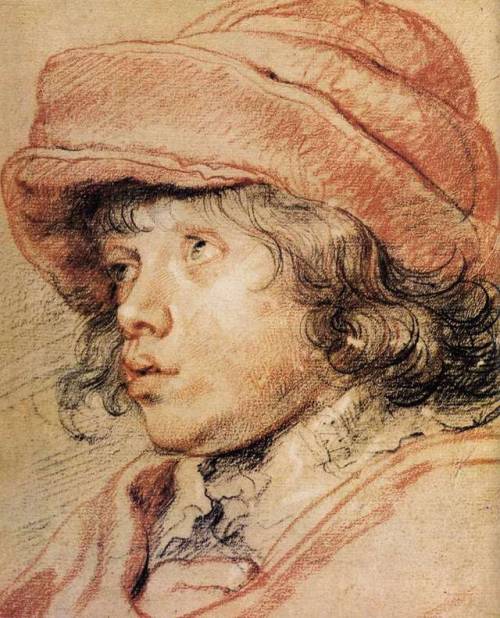 baroque-art-appreciation: Son Nicolas with a Red Cap, 1625, Peter Paul RubensSize: 23x29 cmMedium: c